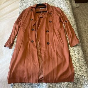 NWOT Carly Jean Los Angeles Trench Jacket Burnt Orange